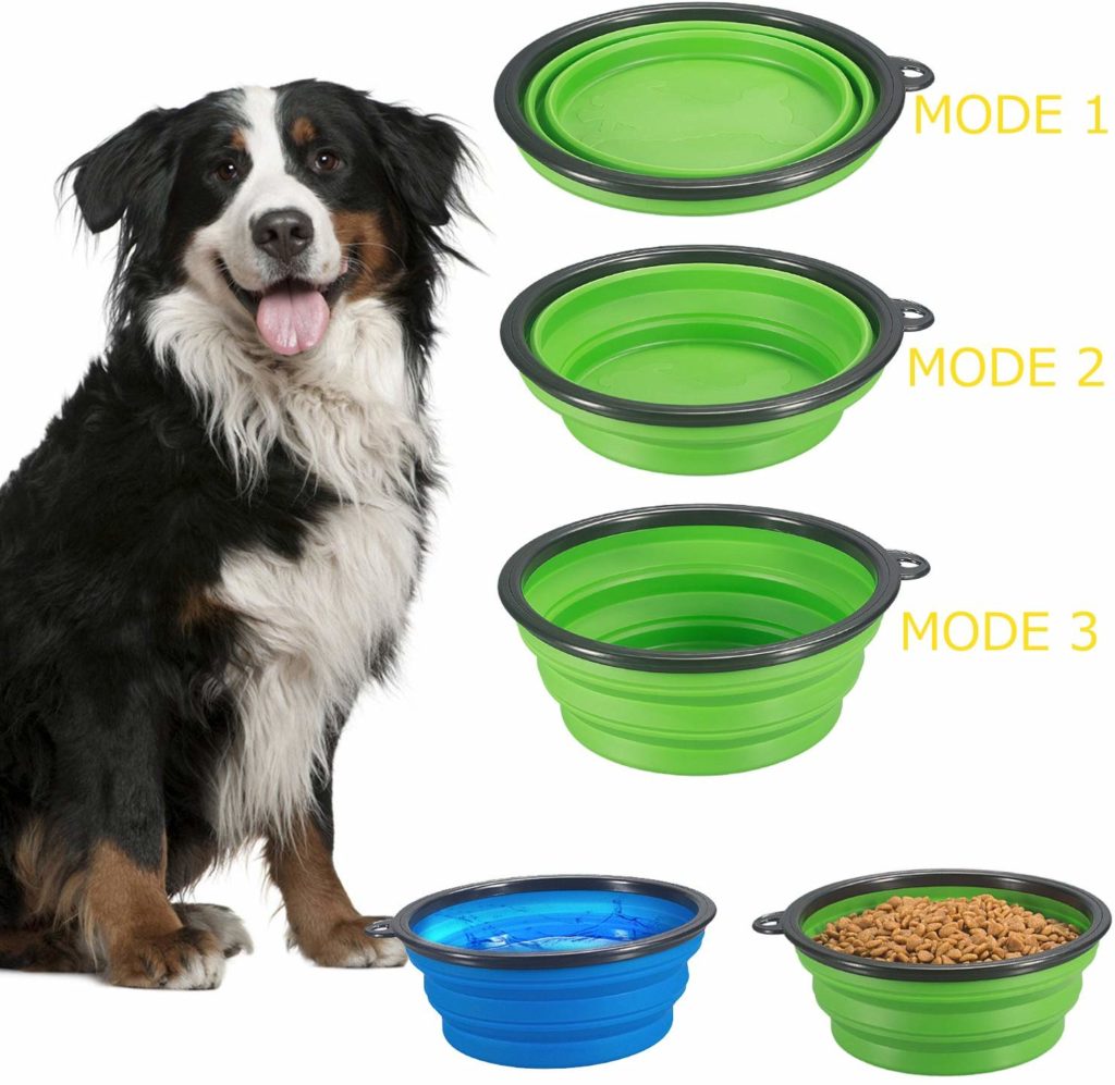 COMSUN 2Pack Extra Large Collapsible Dog Bowl, Dog Psychology 101